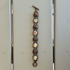 Sorrelli Crystal and Filligree Station Bracelet